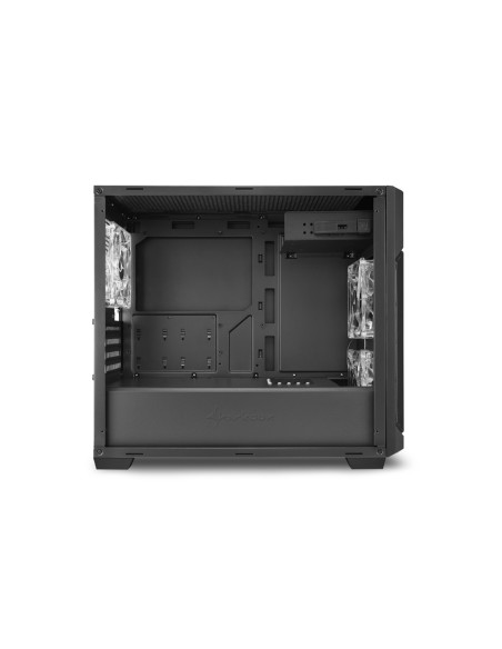 V1000 Window nero Micro-ATX Blue-Led