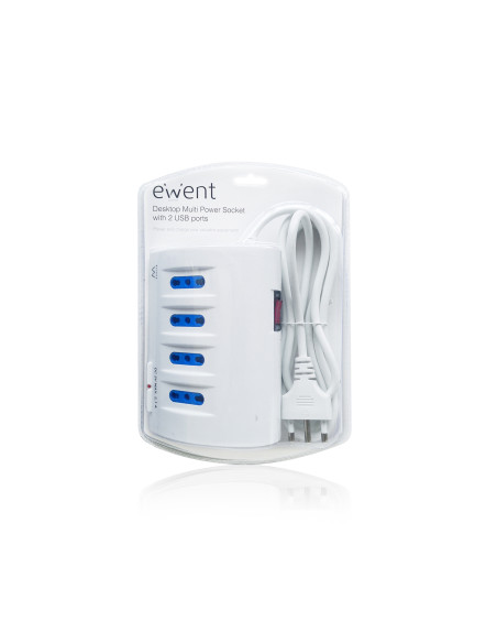 Multipresa da tavolo 6 posizioni + 2 USB