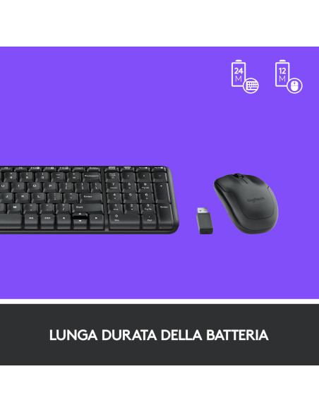 MK220 Mouse + Tastiera