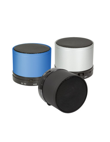 Bluetooth speaker con MP3 player e microfono, silver