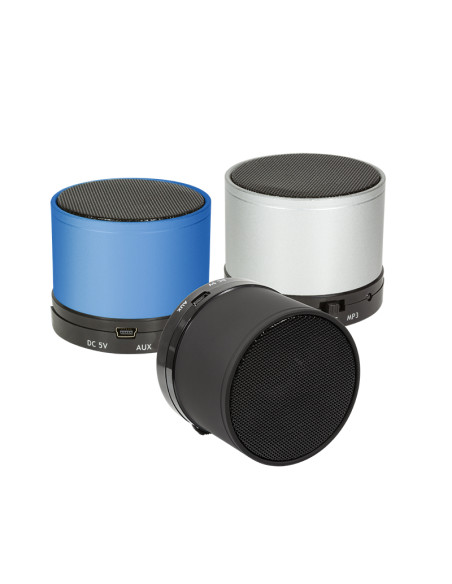 Bluetooth speaker con MP3 player e microfono, silver
