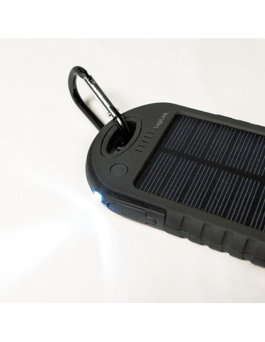 5000 mAh - Power Bank Solare,  2 porte USB