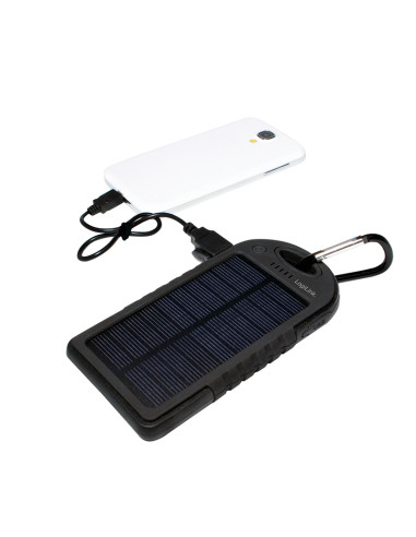 5000 mAh - Power Bank Solare,  2 porte USB
