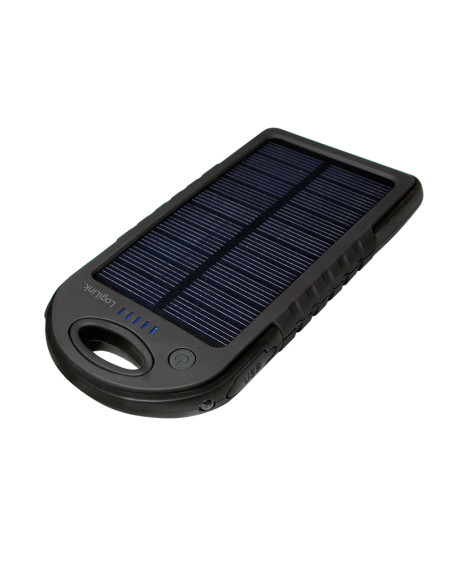 5000 mAh - Power Bank Solare,  2 porte USB