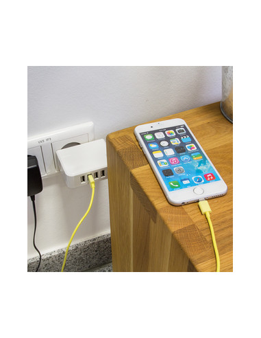 4,8A 5V 4x USB, Bianco Smartphone e Tablet
