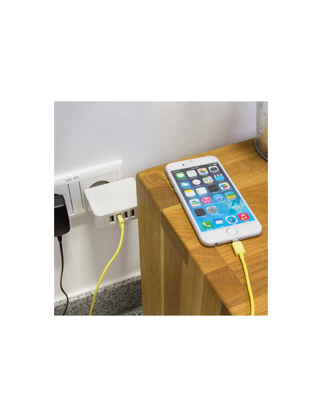 4,8A 5V 4x USB, Bianco Smartphone e Tablet