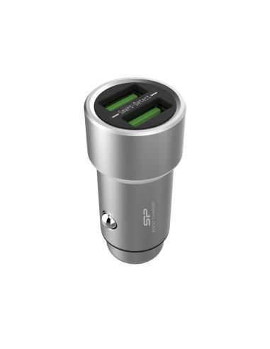 3,6A 5V 2x USB, Argento