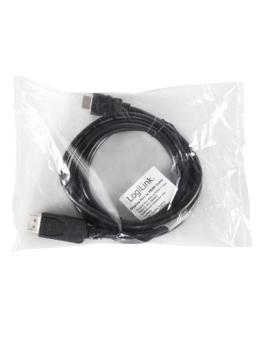3,0 mt DisplayPort - HDMI, M/M Nero