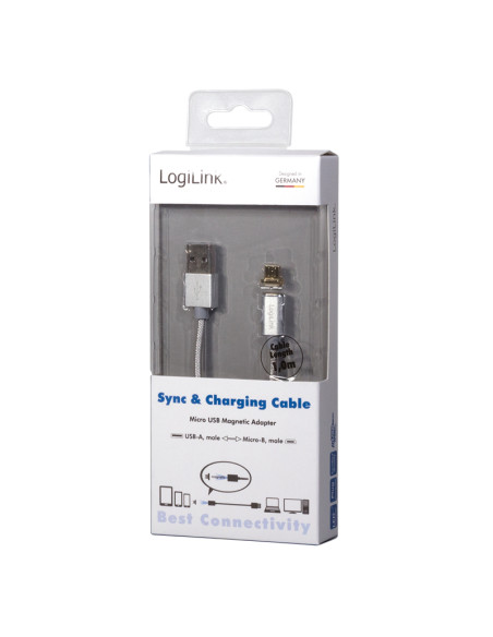1,00 mt USB A - Micro-USB con adattatore magnetico