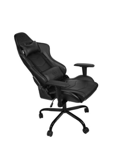 Gaming Chair DC210 ergonomica, ecopelle, black, doppio cuscinetto nuca-schiena