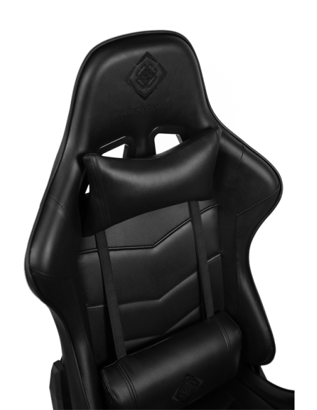 Gaming Chair DC210 ergonomica, ecopelle, black, doppio cuscinetto nuca-schiena Gaming Chair DC210 ergonomica, ecopelle, black, doppio cuscinetto nuca-schiena