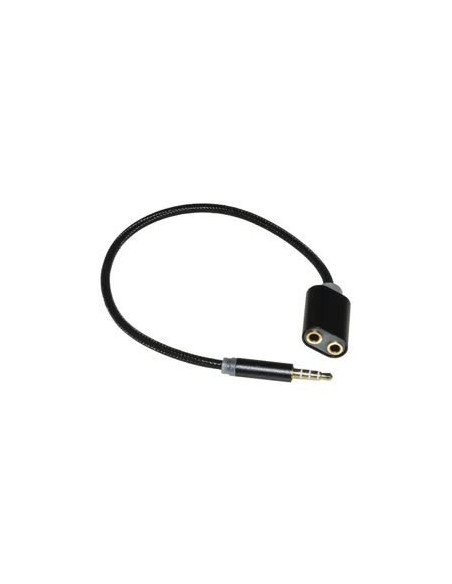 0,35 mt Sdoppiatore Audio Jack 3,5 Mm 1x M 2x F