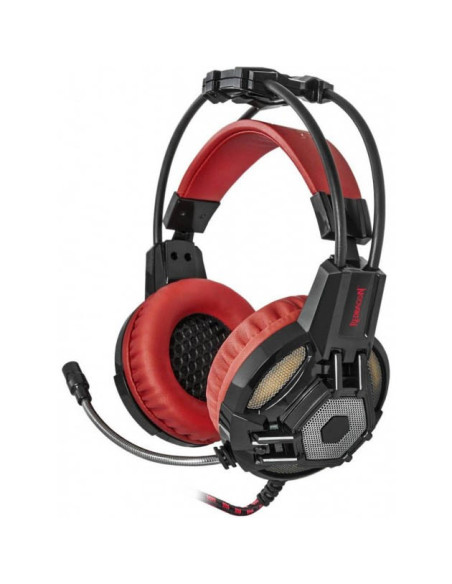 Lester - headphones with microphone, black and red Lester - headphones with microphone, black and red