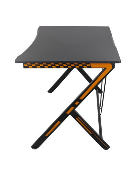 Gaming Table, nero/arancione (116x75x75)cm