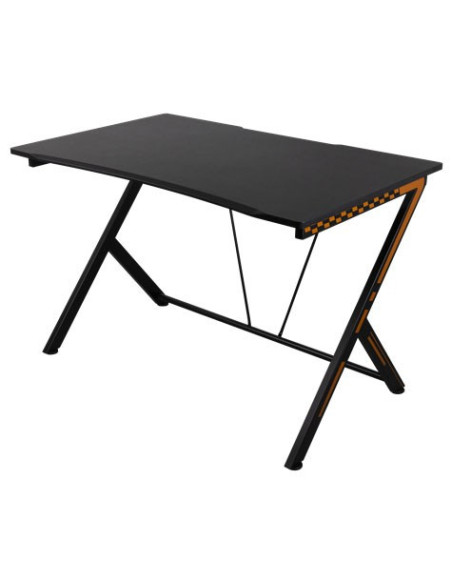 Gaming Table, nero/arancione (116x75x75)cm