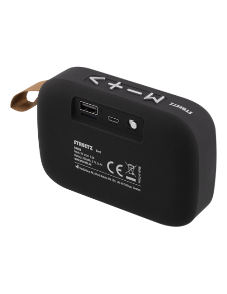 Compact Bluetooth Speaker Vivavoce/USB/SD/FM Radio BLACK 3W RMS