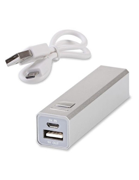 3.000 mAh, Li-ion, 5V, 1xconnector, silver