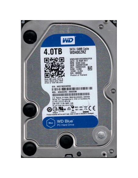 4TB - WD Blue 5400RPM 64MB