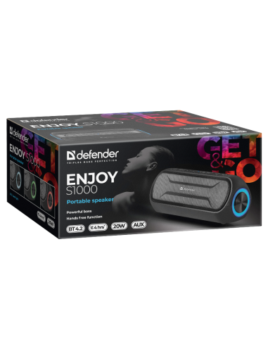 ENJOY S1000, CASSA BLUETOOTH 4.2, 20W, NERO