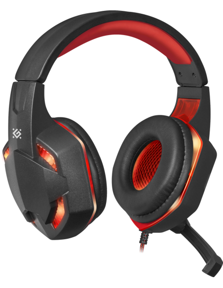 WARHEAD G-370, CUFFIE CON MICROFONO, LED ROSSO WARHEAD G-370, CUFFIE CON MICROFONO, LED ROSSO