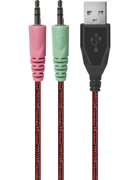 WARHEAD G-370, CUFFIE CON MICROFONO, LED ROSSO WARHEAD G-370, CUFFIE CON MICROFONO, LED ROSSO