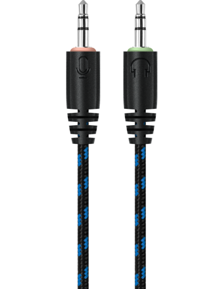 SCRAPPER 500, CUFFUIE GAMING CON MICROFONO, NERO/BLUE