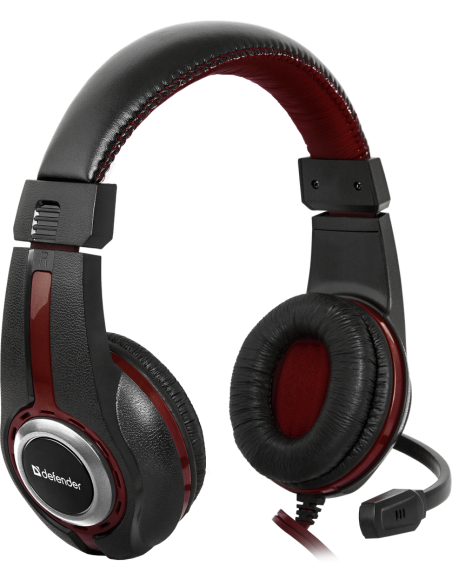 Warhead G-185, microphone, black and red, (2x3.5)mm jack