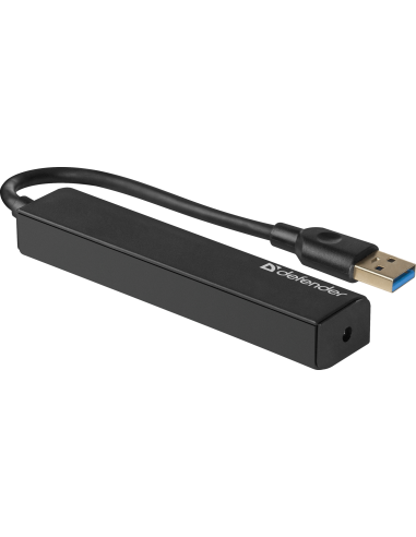 QUADRO EXPRESS, HUB USB 3.0, 4 PORTE, NERO