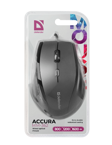 ACCURA MM-362, OPTICAL MOUSE, 1600 DPI