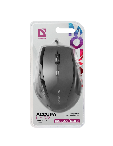 ACCURA MM-362, OPTICAL MOUSE, 1600 DPI