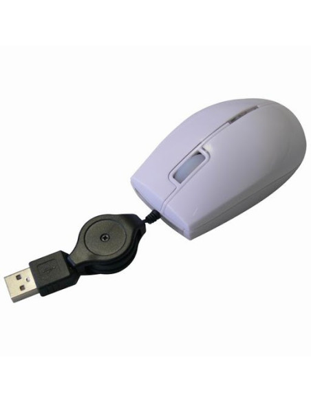 M-92, 800DPI, optical, 3but., 1 wheel, white, mini