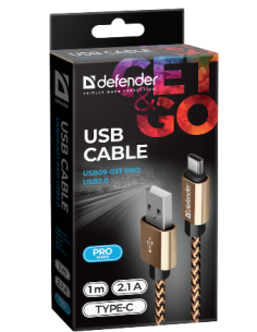 1,00 mt USB - USB-C ORO 2