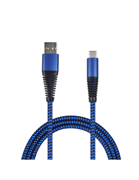 1,00 mt Cavo USB A/Type-C tessuto Blu