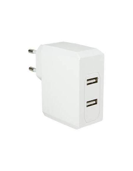 17W 3,4A 5V 2x USB, Bianco Smartphone e Tablet 17W 3,4A 5V 2x USB, Bianco Smartphone e Tablet