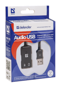 AUDIO USB, 2?3,5 mm jack, 0.1 m 2