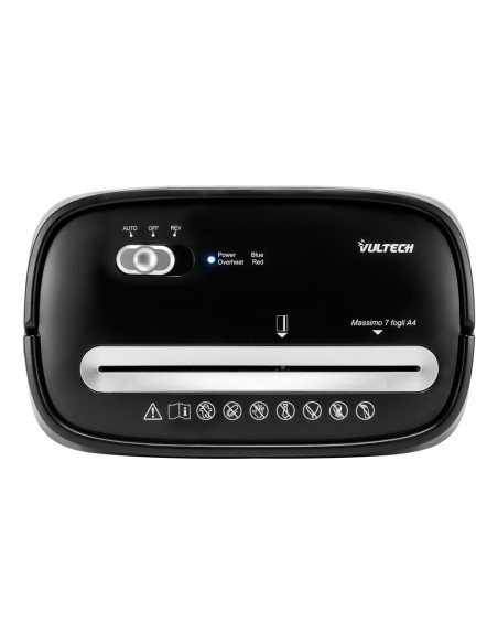 Distruggi Documenti Triturazione Incrociata 22 cm Nero