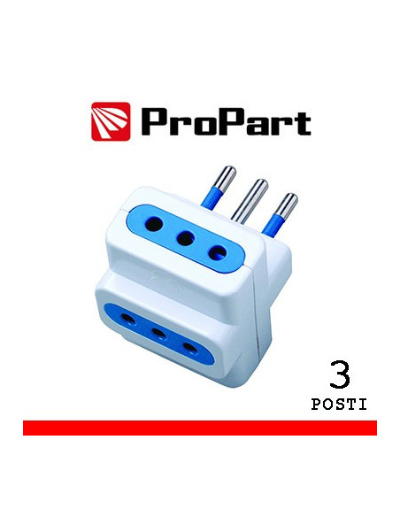 Adattatore 3pos 10A spina 10A Adattatore 3pos 10A spina 10A