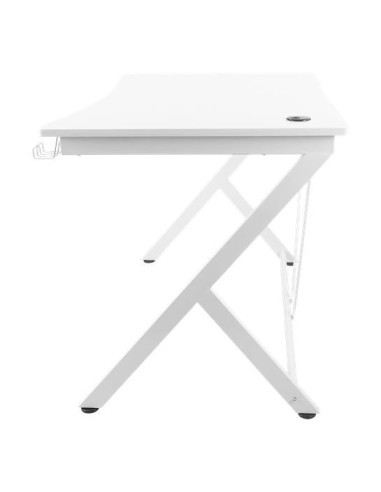 Gaming Desk bianco (116x75x75)cm