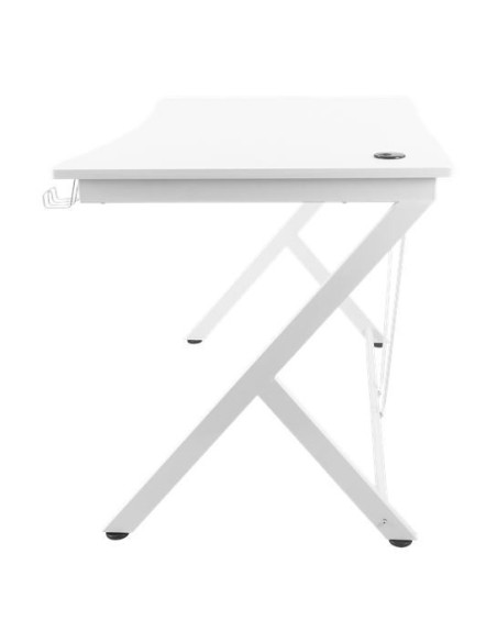Gaming Desk bianco (116x75x75)cm